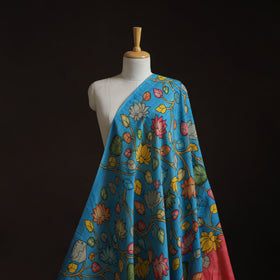 Natural dyed handloom chanderi silk handpainted