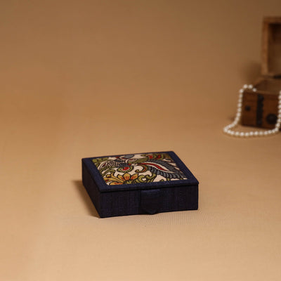 Natural dyed handpainted kalamkari jewellery box 03