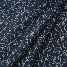 Natural dyed indigo pure mul cotton hand bagru fabric 10