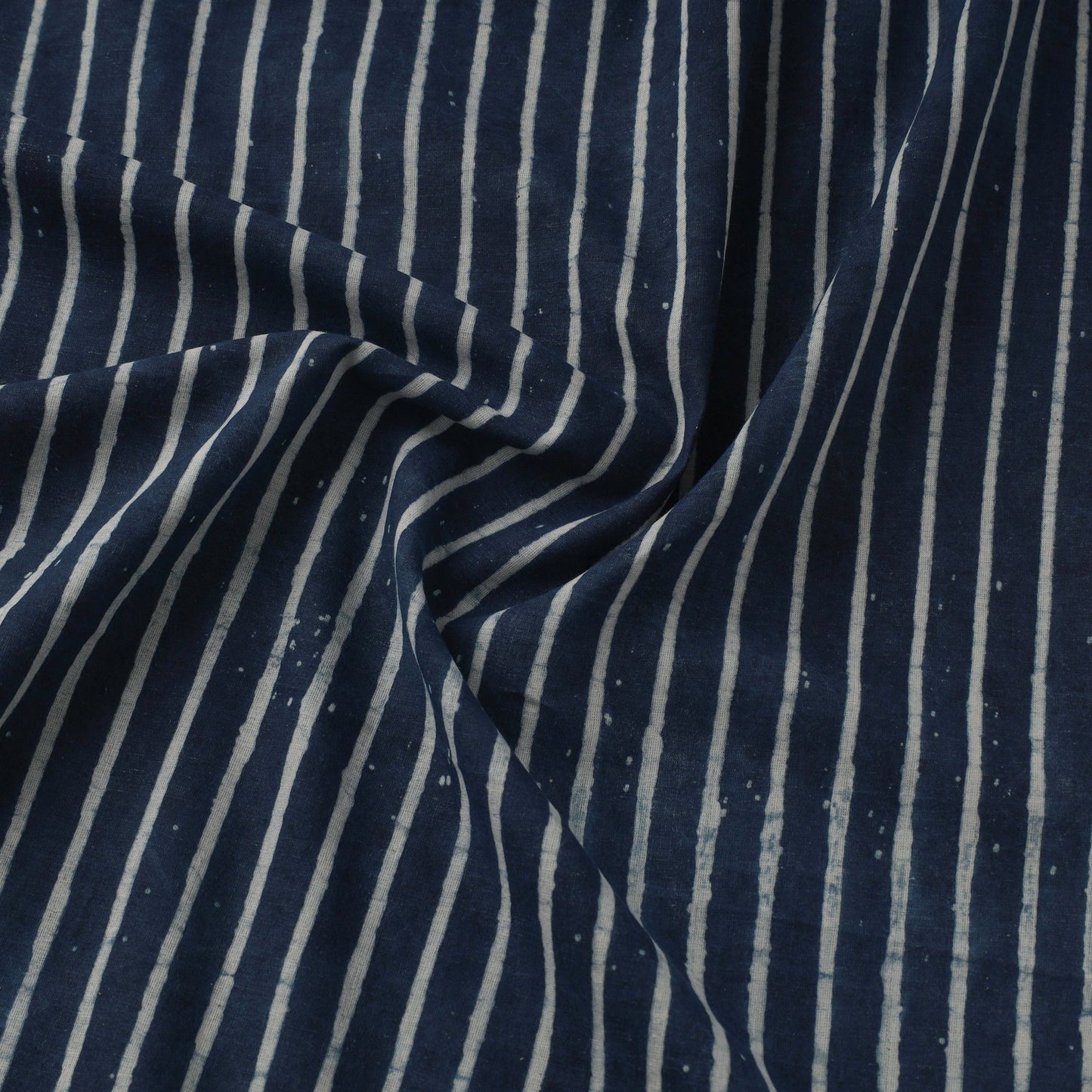 Natural dyed indigo pure mul cotton hand bagru fabric 09