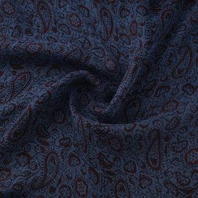 Natural dyed kota doria cotton hand bagh fabric 07