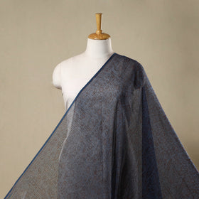 Natural dyed kota doria cotton hand bagh fabric 07