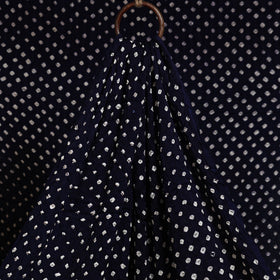 Blue - natural dyed kutch tie-dye modal silk bandhani