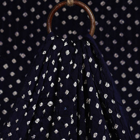 Blue - natural dyed kutch tie-dye modal silk bandhani