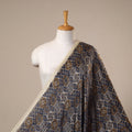 Natural Dyed Block Print Modal Silk Ajrakh Fabric