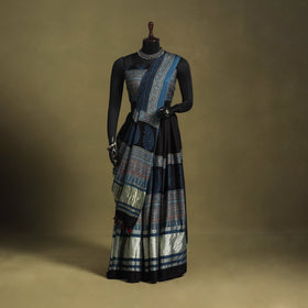 Blue - navratri garba modal silk unstitched chaniya choli