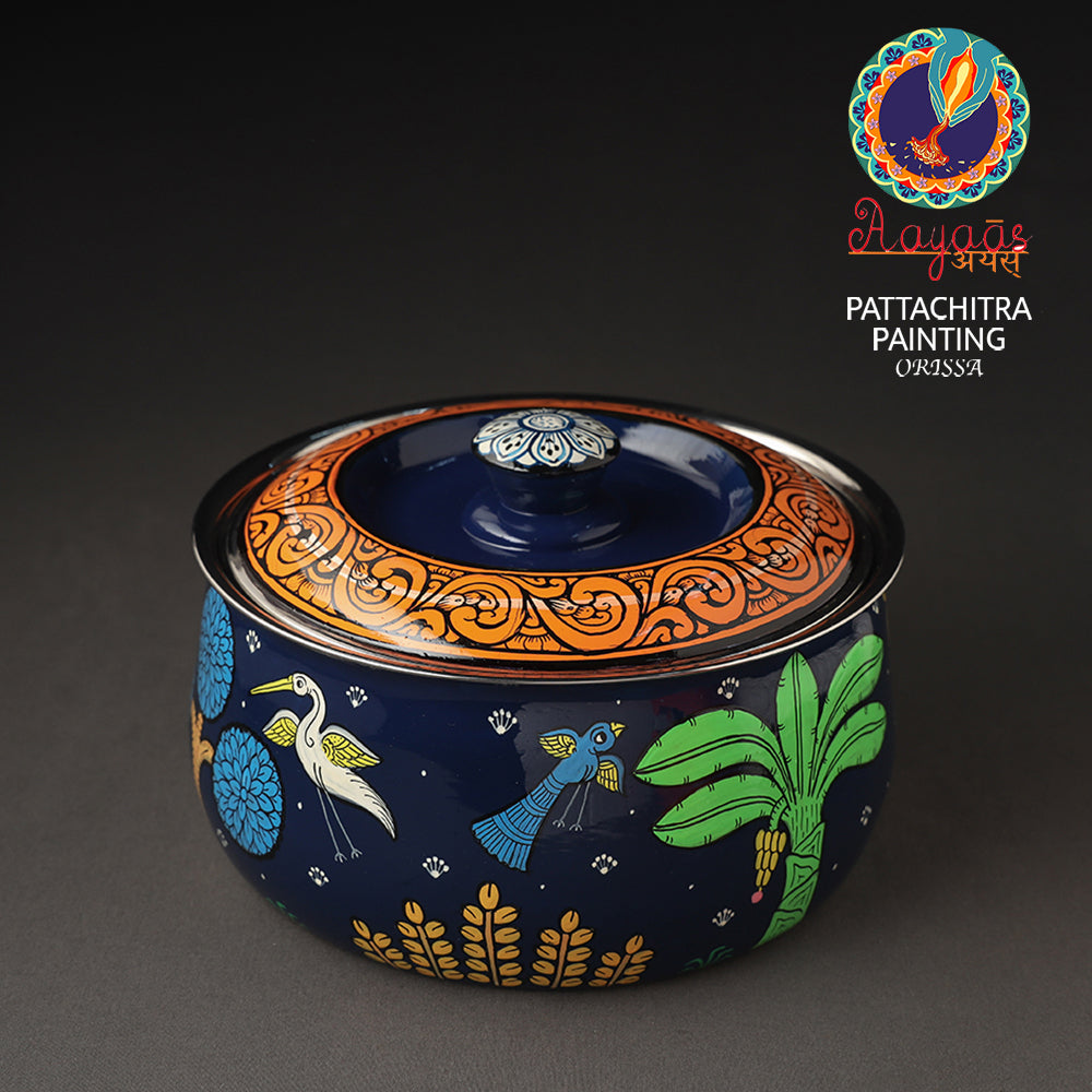  Odisha Pattachitra Painting Stainless Steel Toral Khalbatta Dholak 