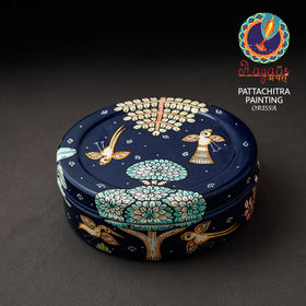  Odisha Pattachitra Handpainted Stainless Steel Casserole 
