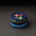 Odisha Pattachitra Blue Handpainted Stainless Steel Container 