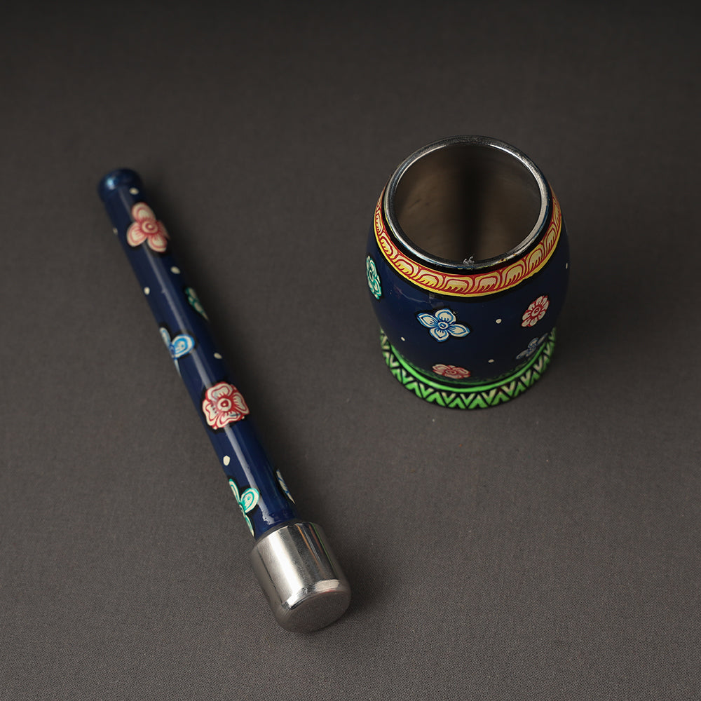  Odisha Pattachitra Painting Stainless Steel Toral Khalbatta Dholak 