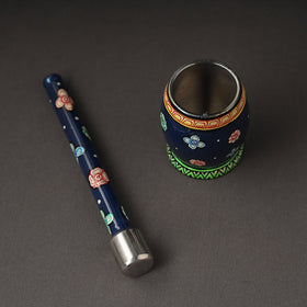  Odisha Pattachitra Painting Stainless Steel Toral Khalbatta Dholak 