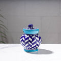  Original Blue Pottery Ceramic Barni/Storage Jar with Lid (Small) Online in India 