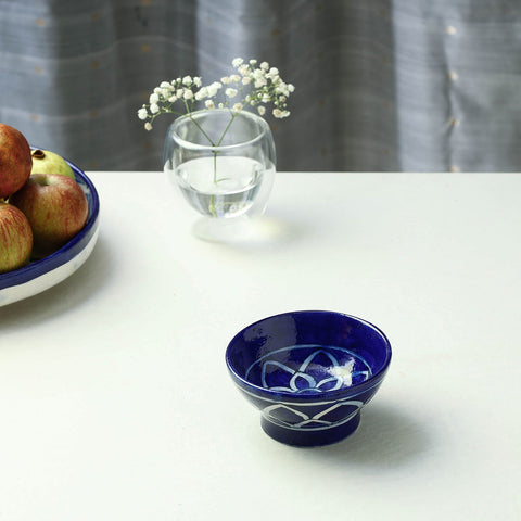  Blue Original Blue Pottery Ceramic Bowl 