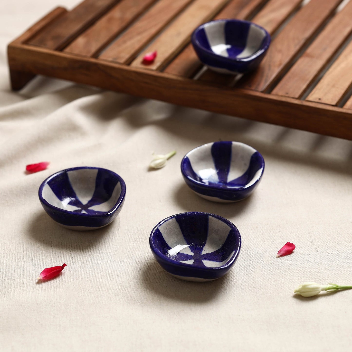 Shop Decorative Blue Pottery Diyas 