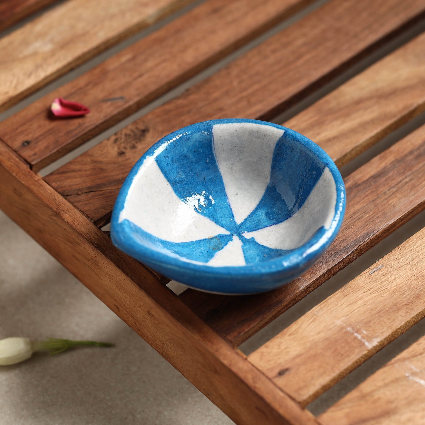  Original Blue Pottery Ceramic Diyas 