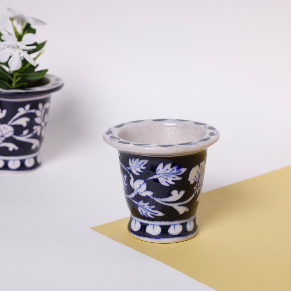  Original Blue Pottery Ceramic Planter 