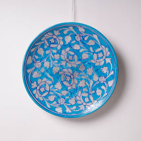  Original Blue Pottery Ceramic Plate/Wall Frame 