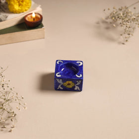 Original Blue Pottery Ceramic Tealight Candle Holder