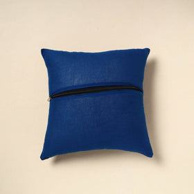 Blue - patch ikat cushion cover 14 - handcrafted