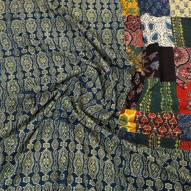 Blue - patchwork cotton double bed sheet set 06