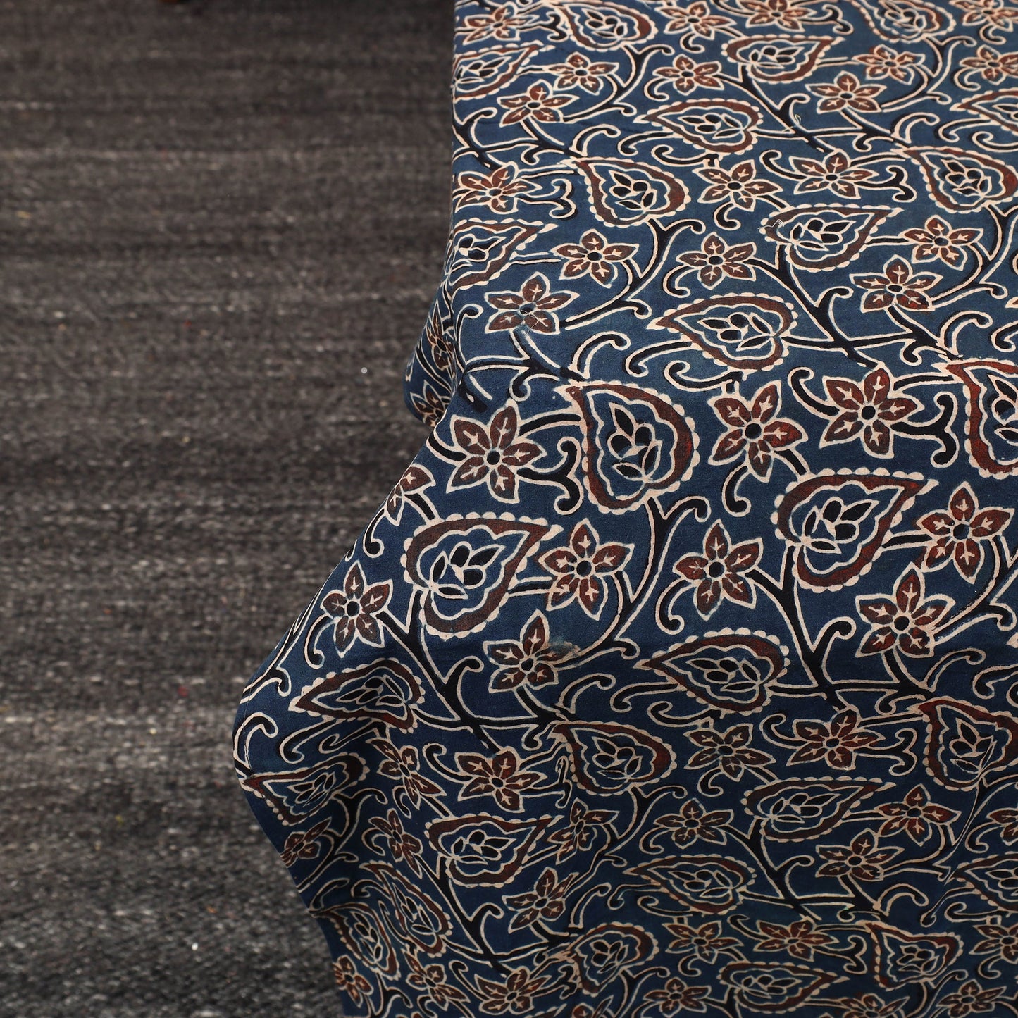 Blue - patchwork cotton double bed sheet set 03