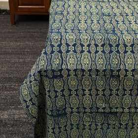 Blue - patchwork cotton double bed sheet set 06