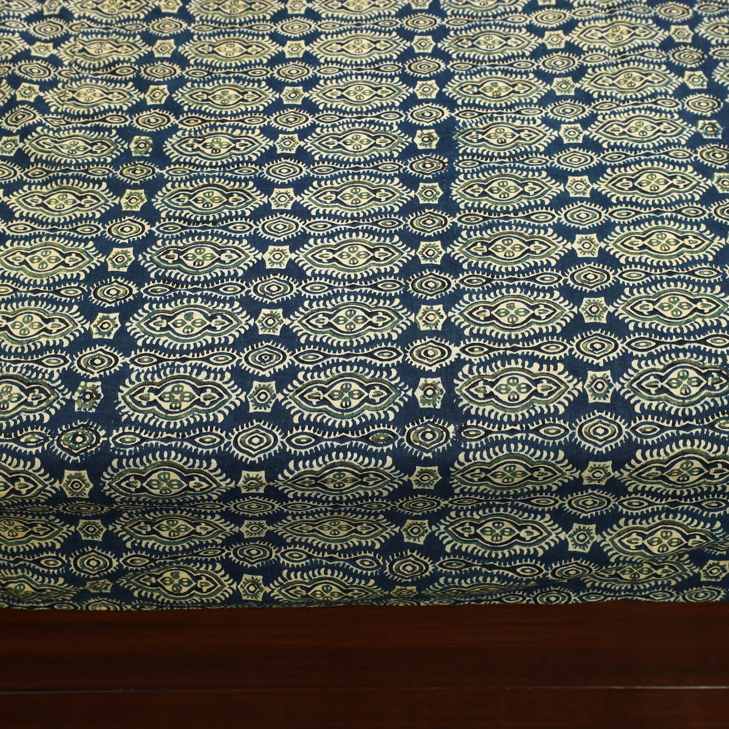 Blue - patchwork cotton double bed sheet set 06