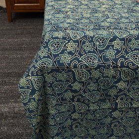  Blue Patchwork Cotton Double Ajrakh Bed Sheet Set 