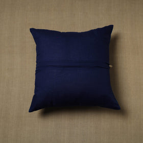 Blue - patchwork cotton kanchipuram cushion cover (16 x 16