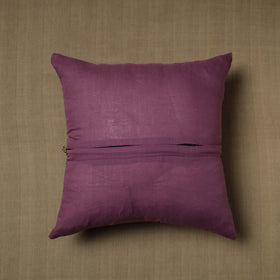 Blue - patchwork cotton kanchipuram cushion cover (16 x 16