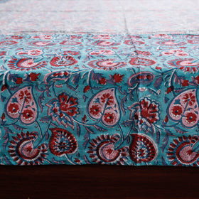 Buy Block Print Patchwork Cotton Sanganeri Bed Sheet