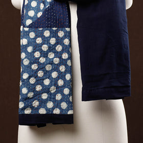  Patchwork Reversible Block Printed Tagai Cotton Stole 