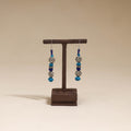 Blue - patwa thread beads earrings by kailash 29