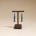 Blue - patwa thread beads earrings by kailash 42