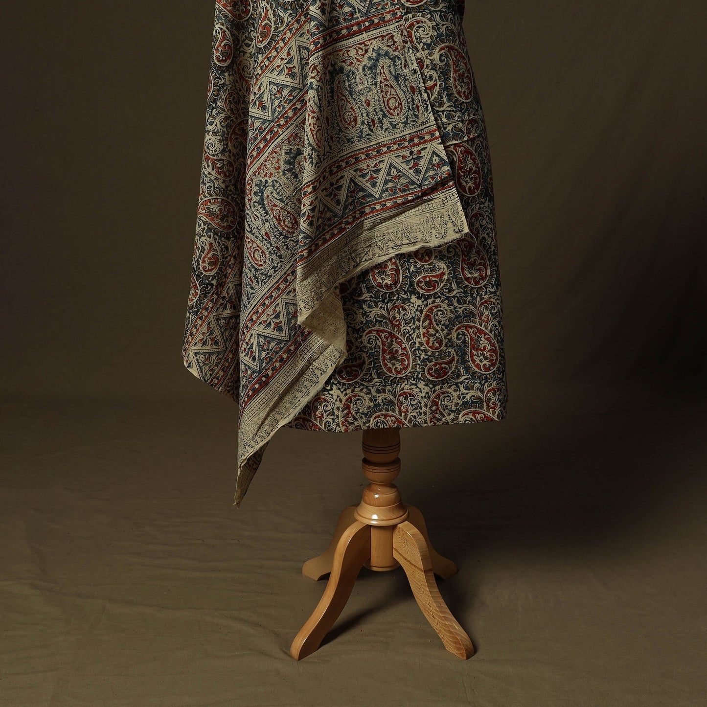 Pedana hand block print natural dyed cotton kalamkari 2pc