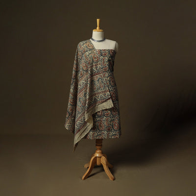 Pedana hand block print natural dyed cotton kalamkari 2pc