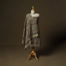 Pedana hand block print natural dyed cotton kalamkari 2pc