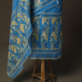 Phulia jamdani silk cotton 2pc unstitched dress material 02