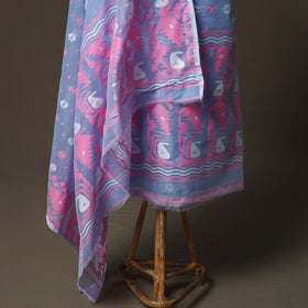 Phulia jamdani silk cotton 2pc unstitched dress material 10