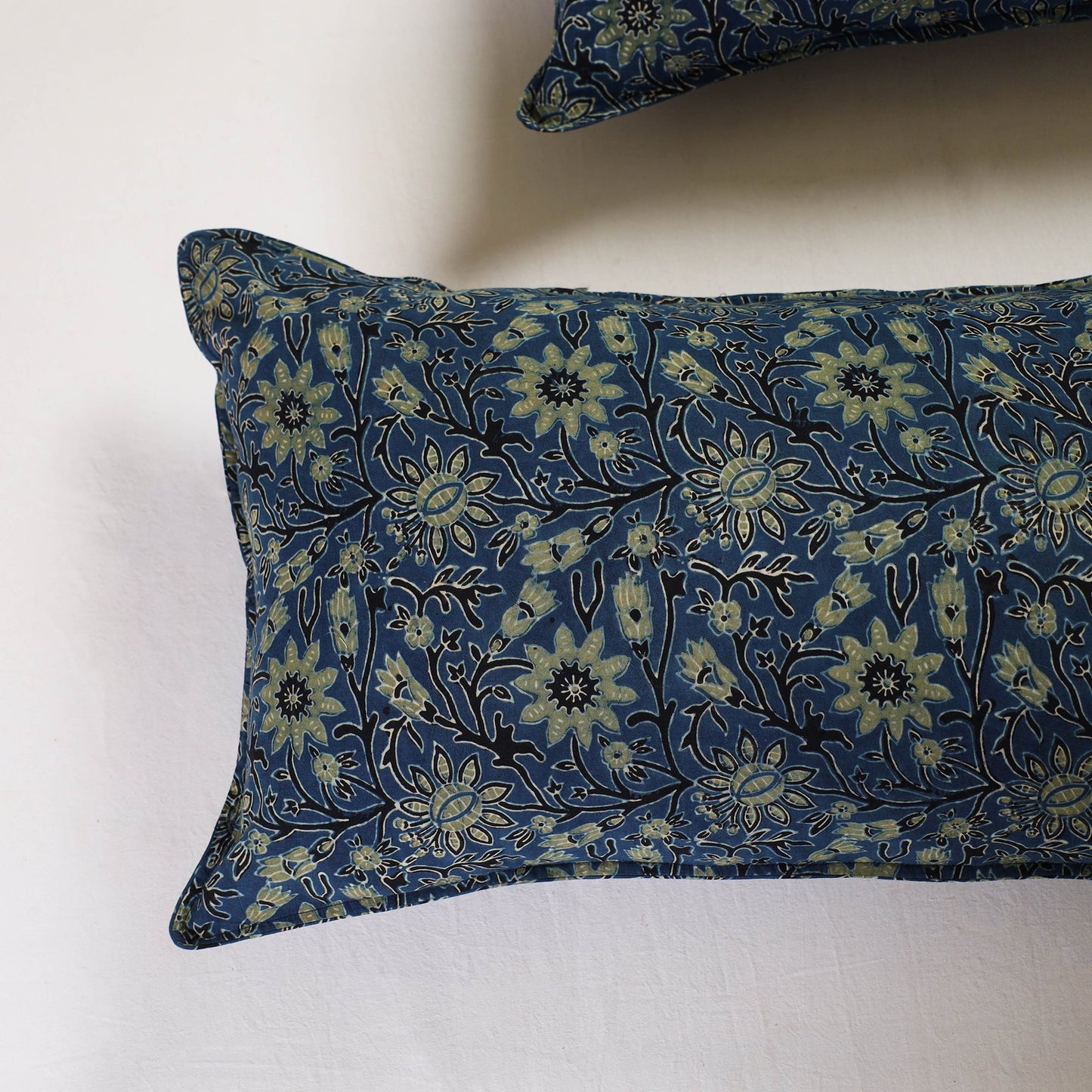 Blue - pillow cover (set of 2) 04 - handcrafted