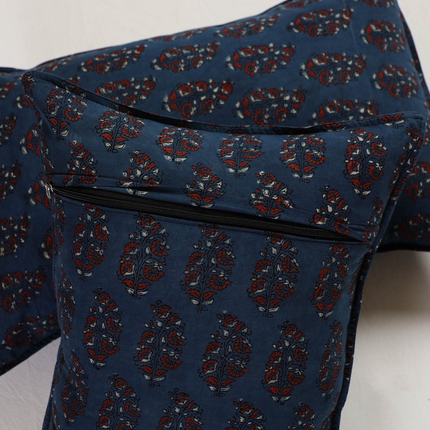 Blue - pillow cover (set of 2) 07 - handcrafted