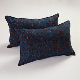 Blue - pillow cover (set of 2) 07 - handcrafted