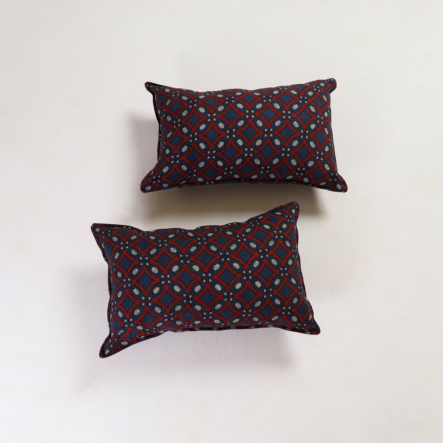 Blue - pillow cover (set of 2) 17 - handcrafted