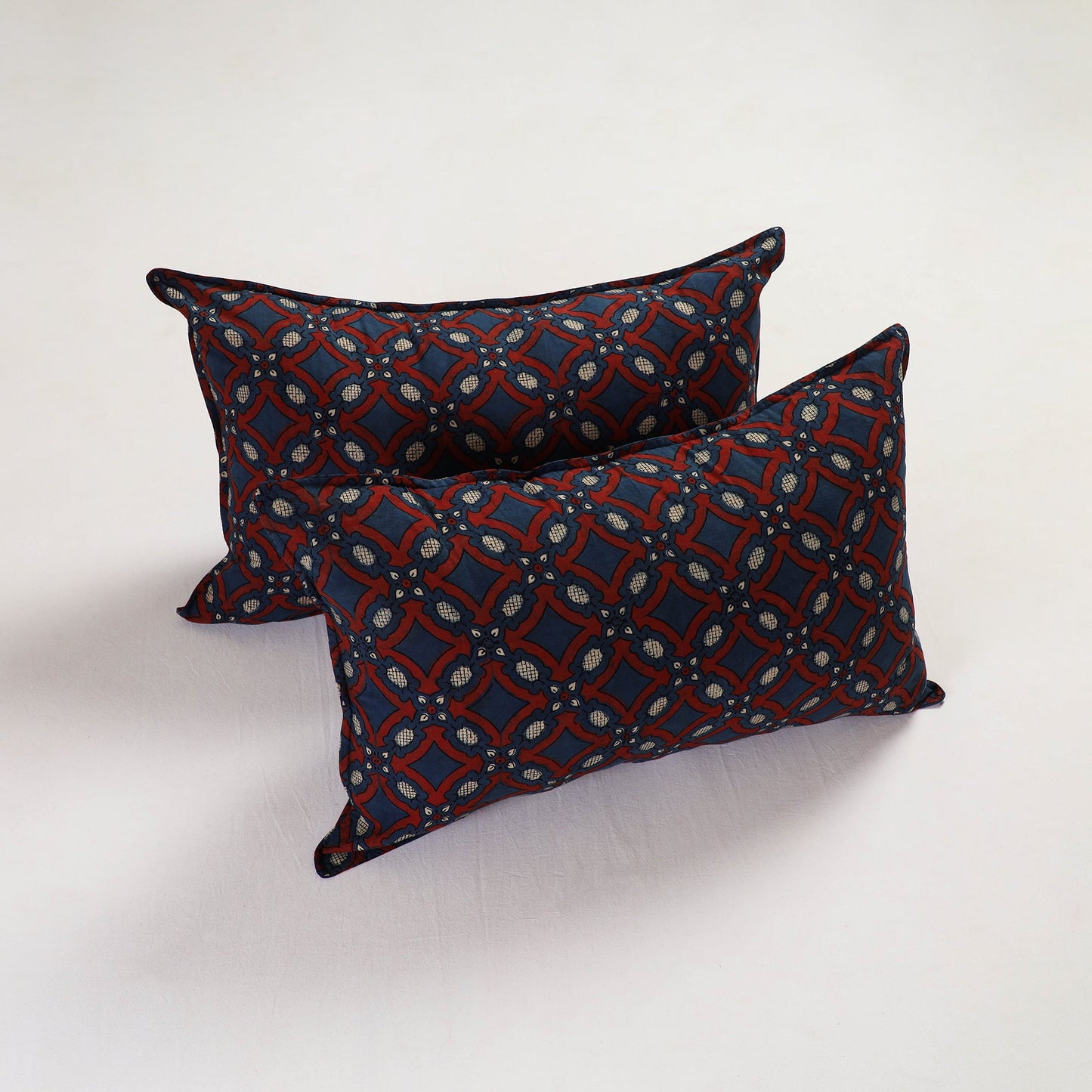 Blue - pillow cover (set of 2) 17 - handcrafted