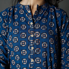 Buy Pipad Block Printed Cotton Long Kurta for Women