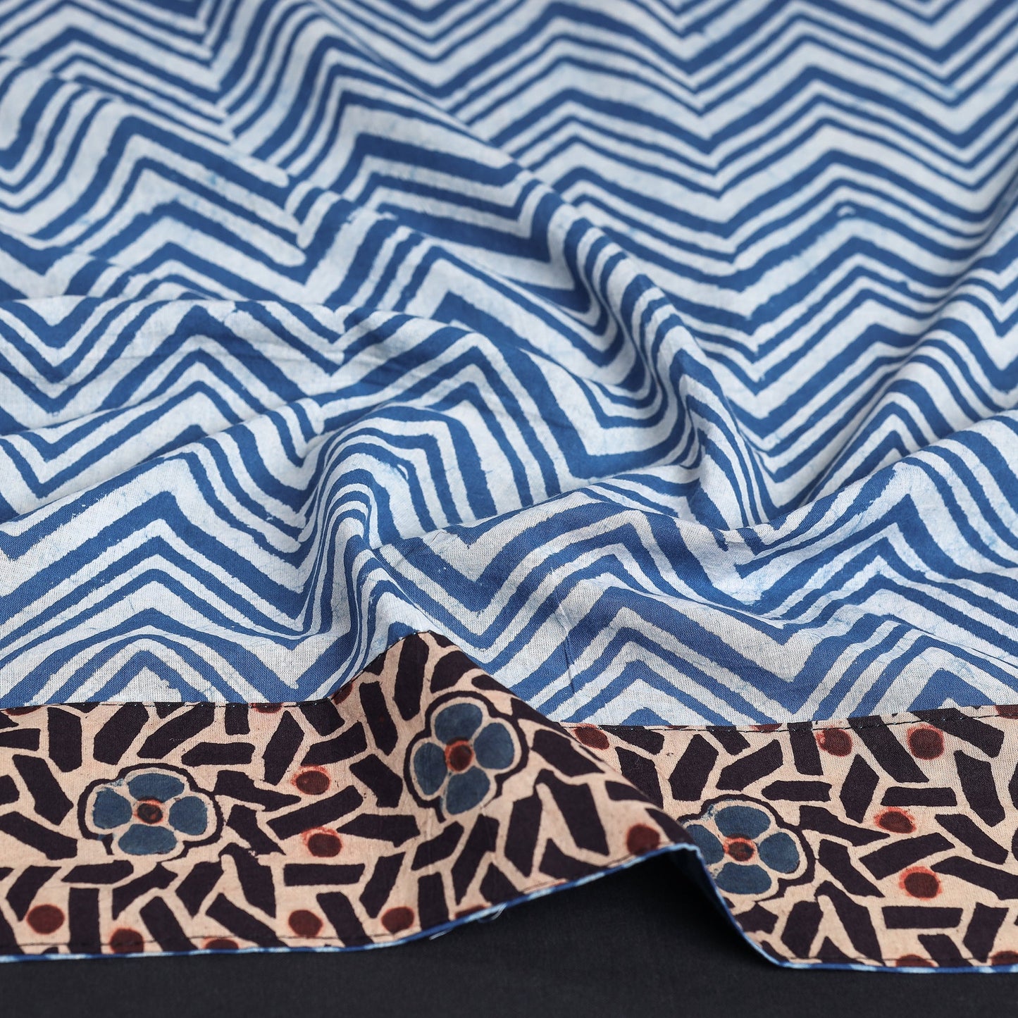 Buy Pipad Block Printed Cotton Blouse Piece 