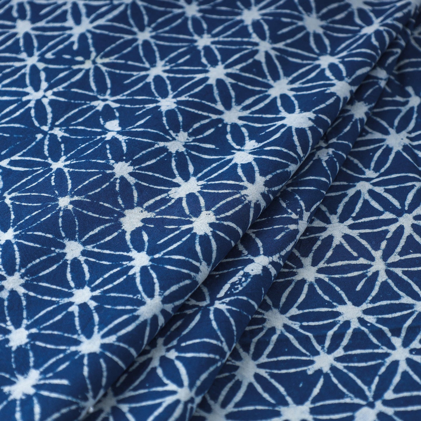 Buy Pipad Block Printed Cotton Fabric Online at iTokri.com