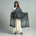  Pipad Block Printed Handloom Chanderi Silk Dupatta 63 