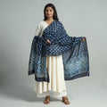 Buy Pipad Block Printed Handloom Chanderi Silk Dupatta 67 Online l iTokri.com