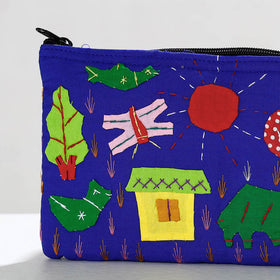  Pipli Applique Work Cotton Cosmetic Pouch 